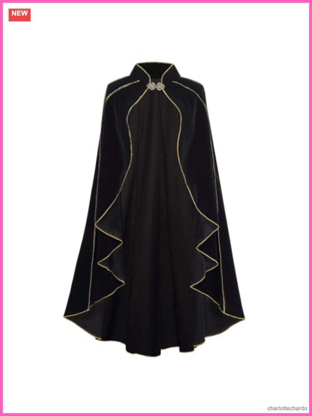 Medieval Velvet Cloak Adult Renaissance Cape Stand Collar